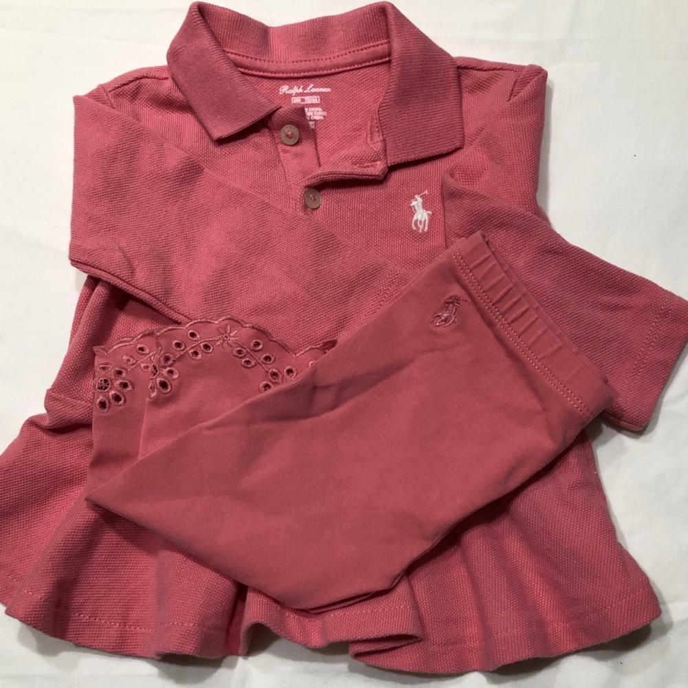 Polo Ralph Lauren Baby Girls Top and Legging Set